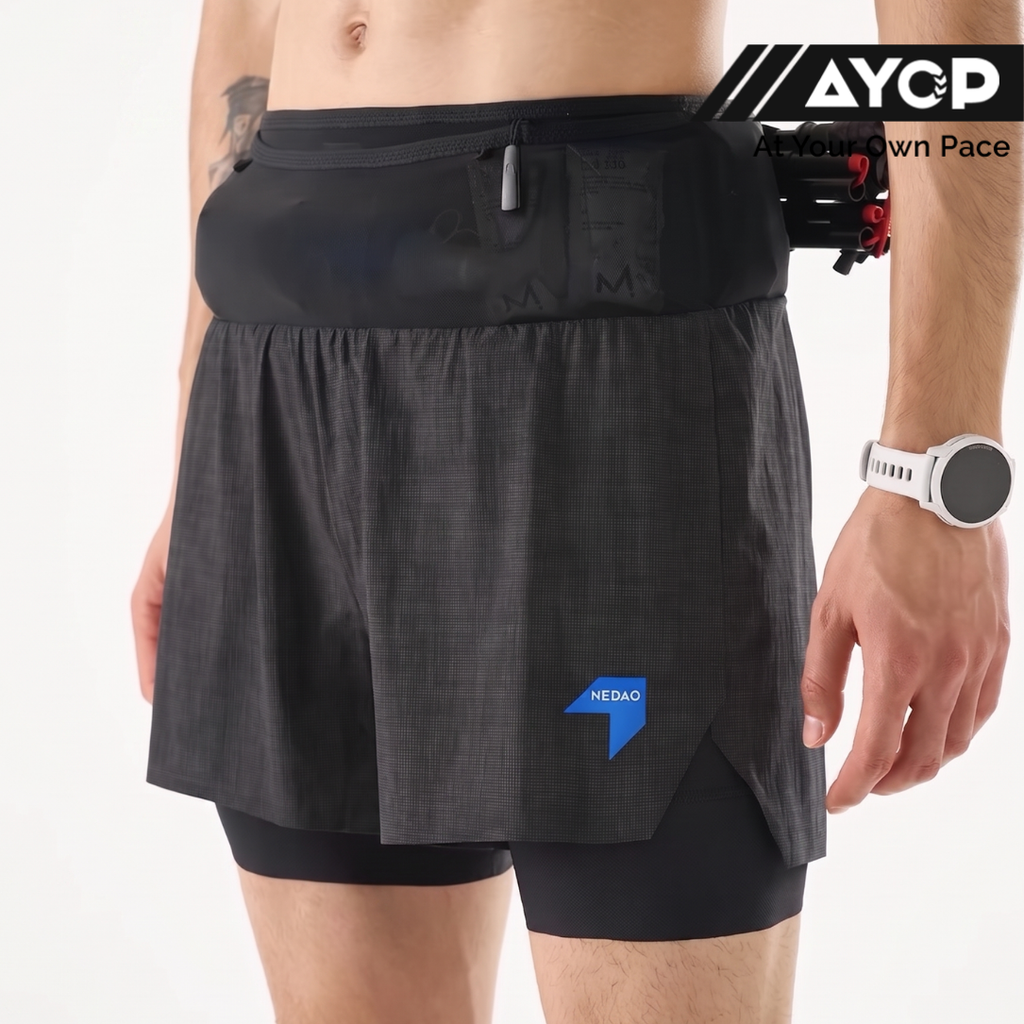 Nedao Reflective PowerPouch Lite 2-in-1 Men's Running Shorts