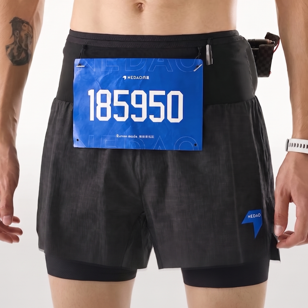 Nedao Reflective PowerPouch Lite 2-in-1 Men's Running Shorts