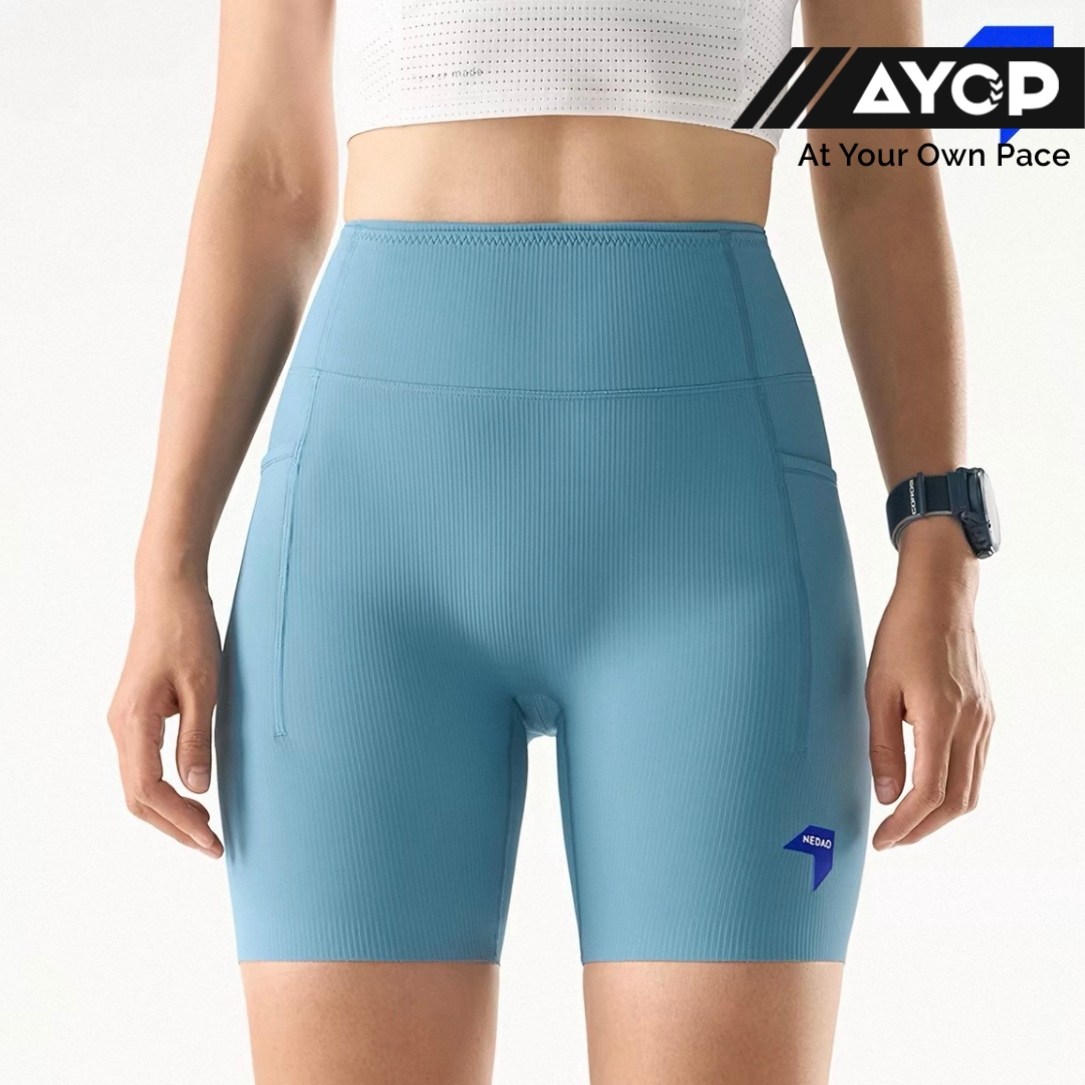 Legging Lari Wanita Nedao VelocityX Pro 6-inci (GhostDry)
