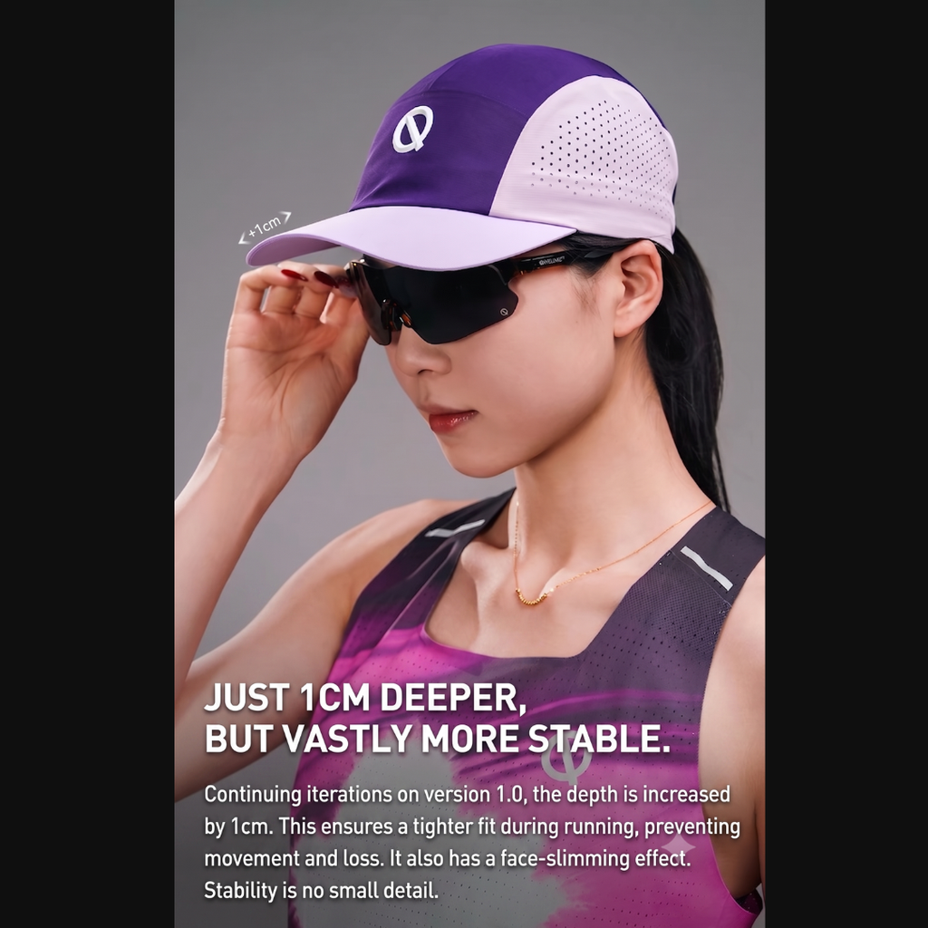 Qinkung Lightweight Marathon Unisex Cap 2.0 - Taro Purple