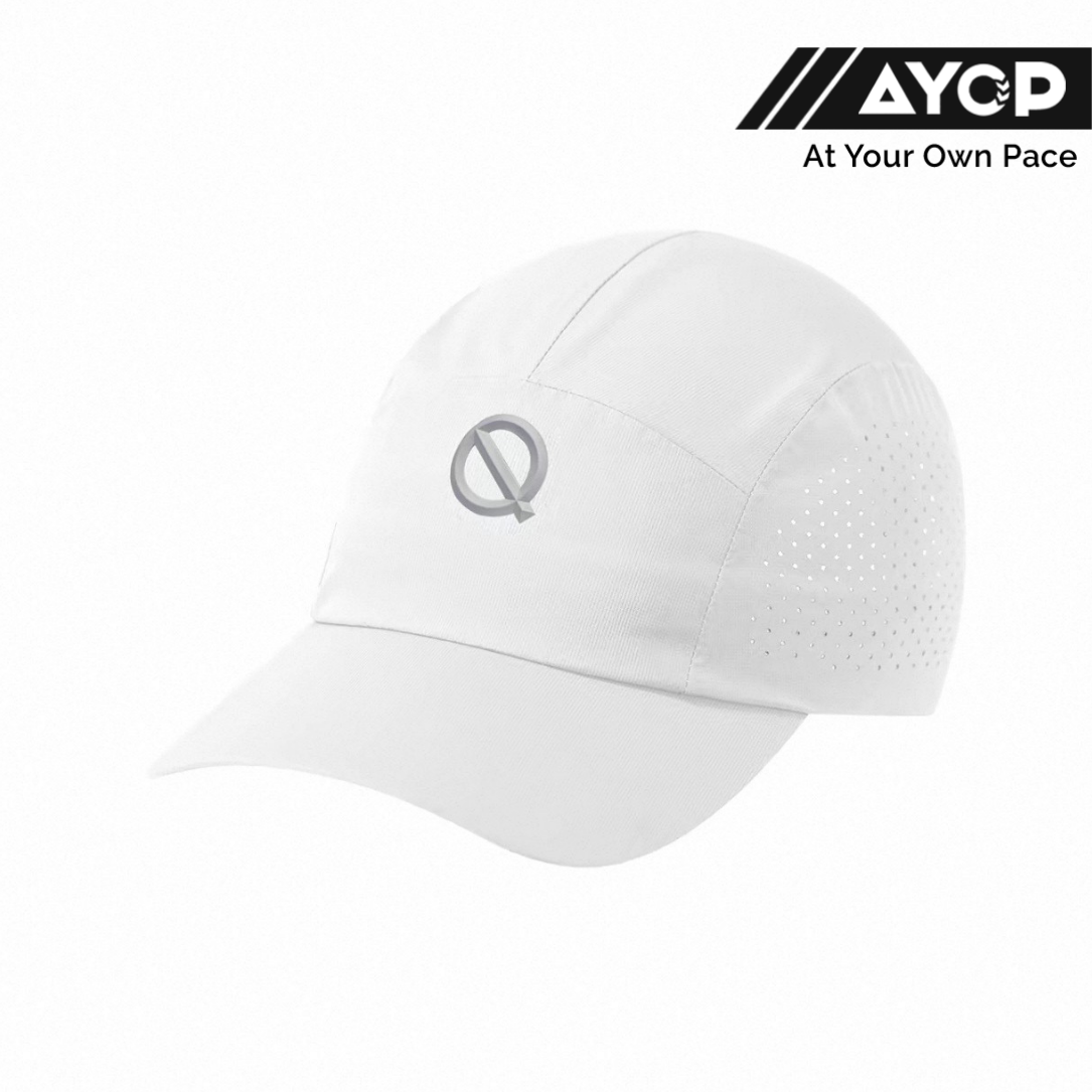 Qinkung Lightweight Marathon Unisex Cap 2.0 - Joyful White