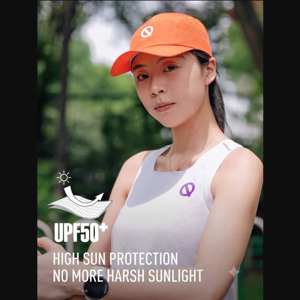 Qinkung Lightweight Marathon Unisex Cap 2.0 - Joyful White