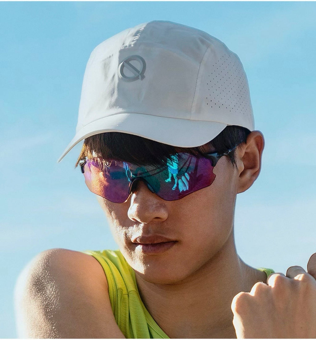 Qinkung Lightweight Marathon Unisex Cap 2.0 - Joyful White