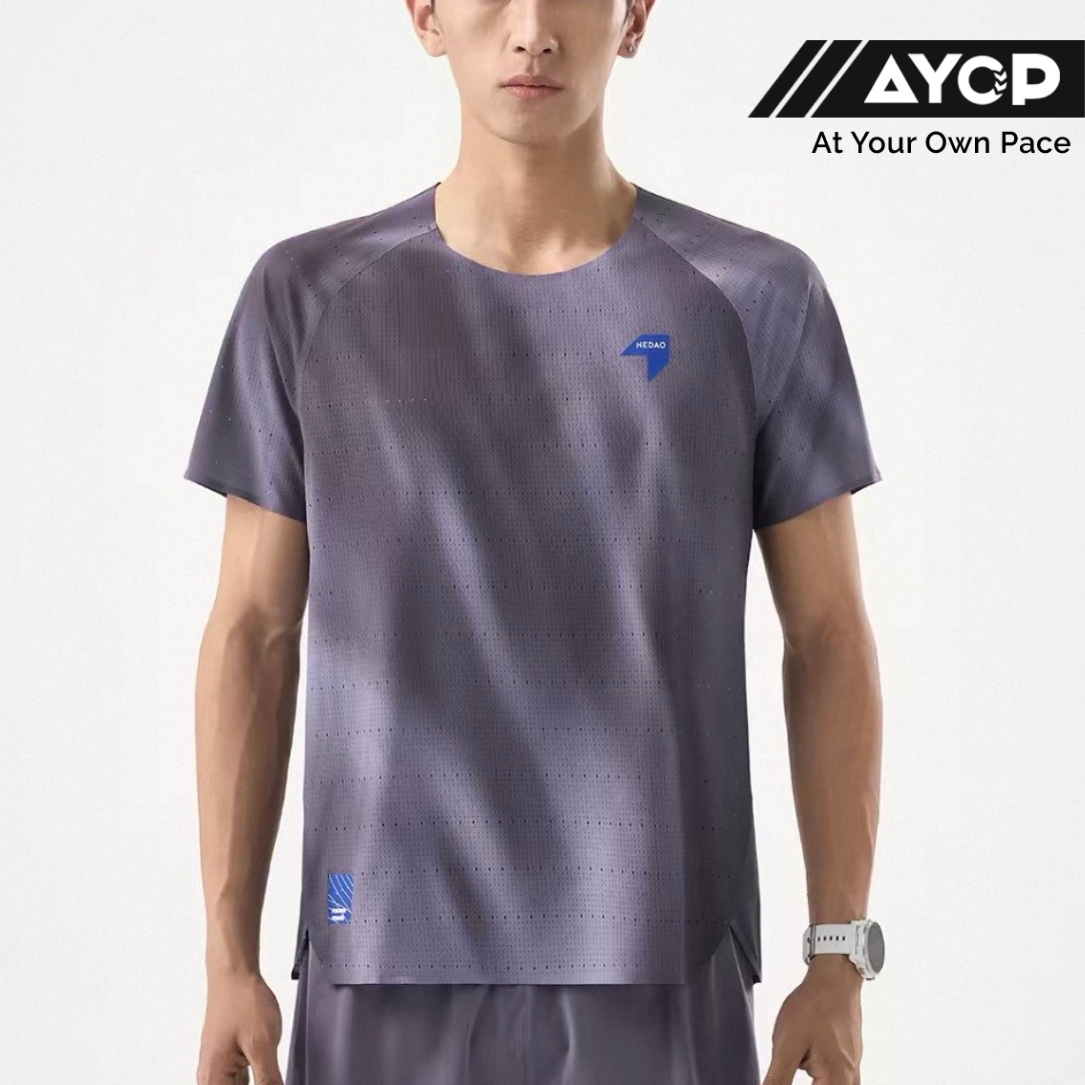 Nedao QiFlow Vortex Aurora Short Sleeve Men's Running T-Shirt