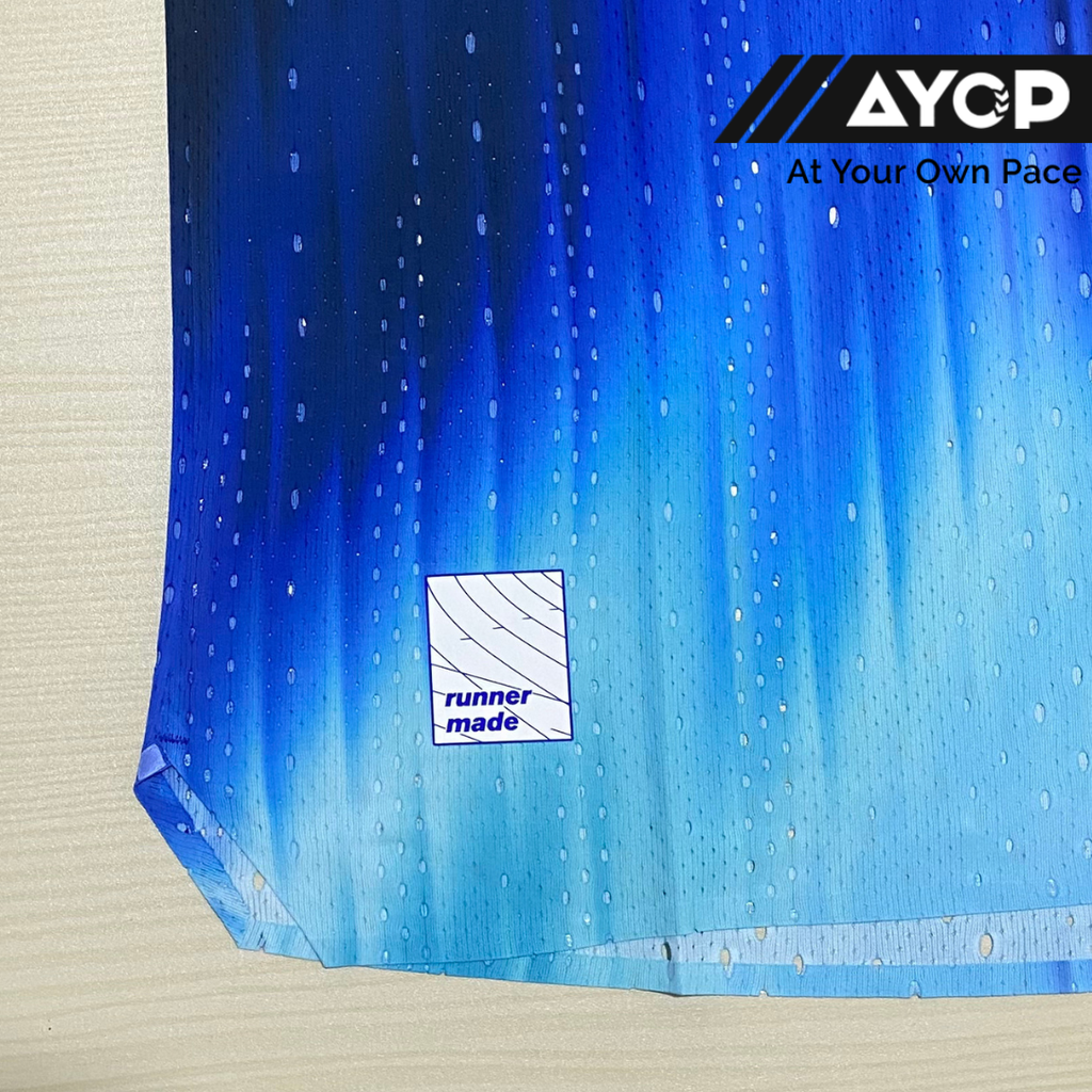 Nedao QiFlow Vortex Aurora Running Singlet - Nedao Blue