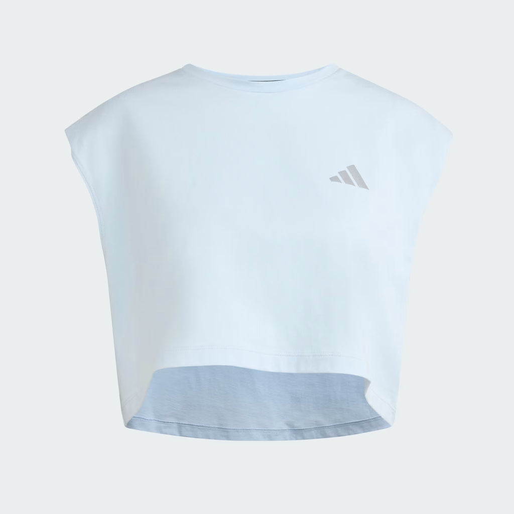 Adidas Adi365 Running Essentials Crop Top - Crystal Sky