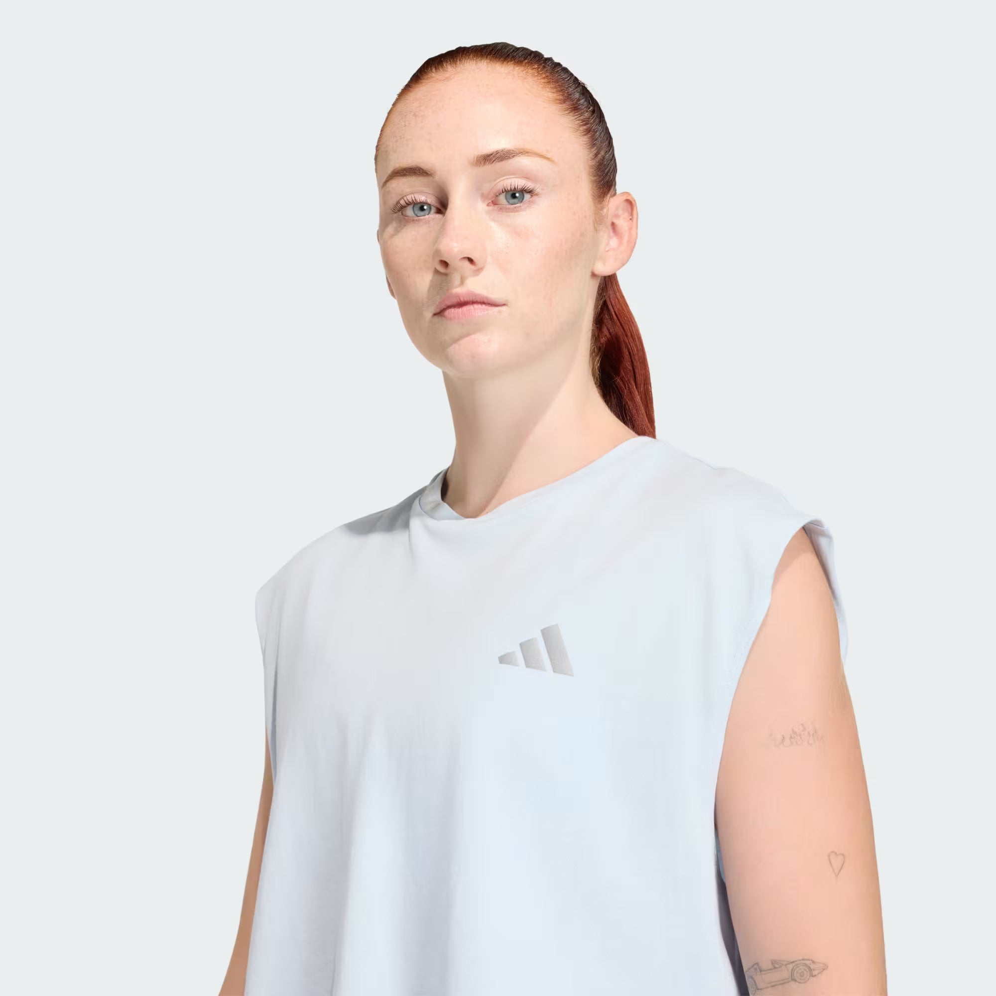 Adidas Adi365 Running Essentials Crop Top - Crystal Sky