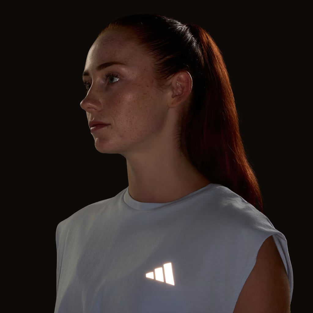 Adidas Adi365 Running Essentials Crop Top - Crystal Sky