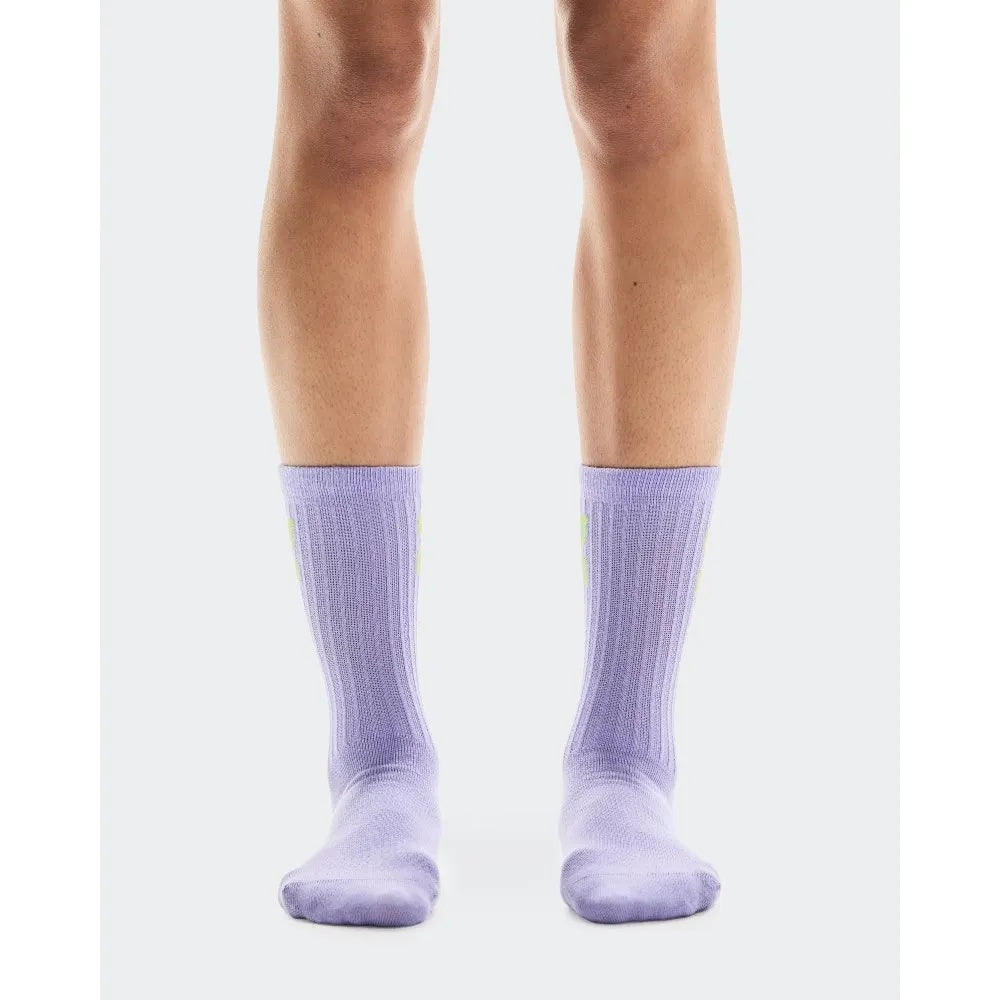 (3 Pair) ON Running High Crew Socks - Orchid Comet