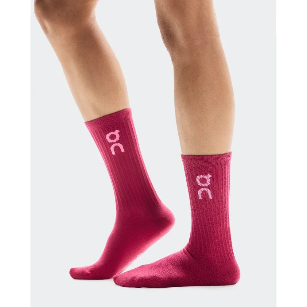 (3 Pair) ON Running High Crew Socks - Orchid Comet