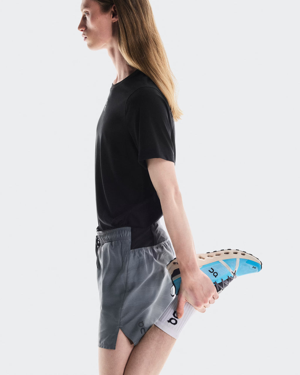 ON Running Trail Men's Shorts - Rock Grey