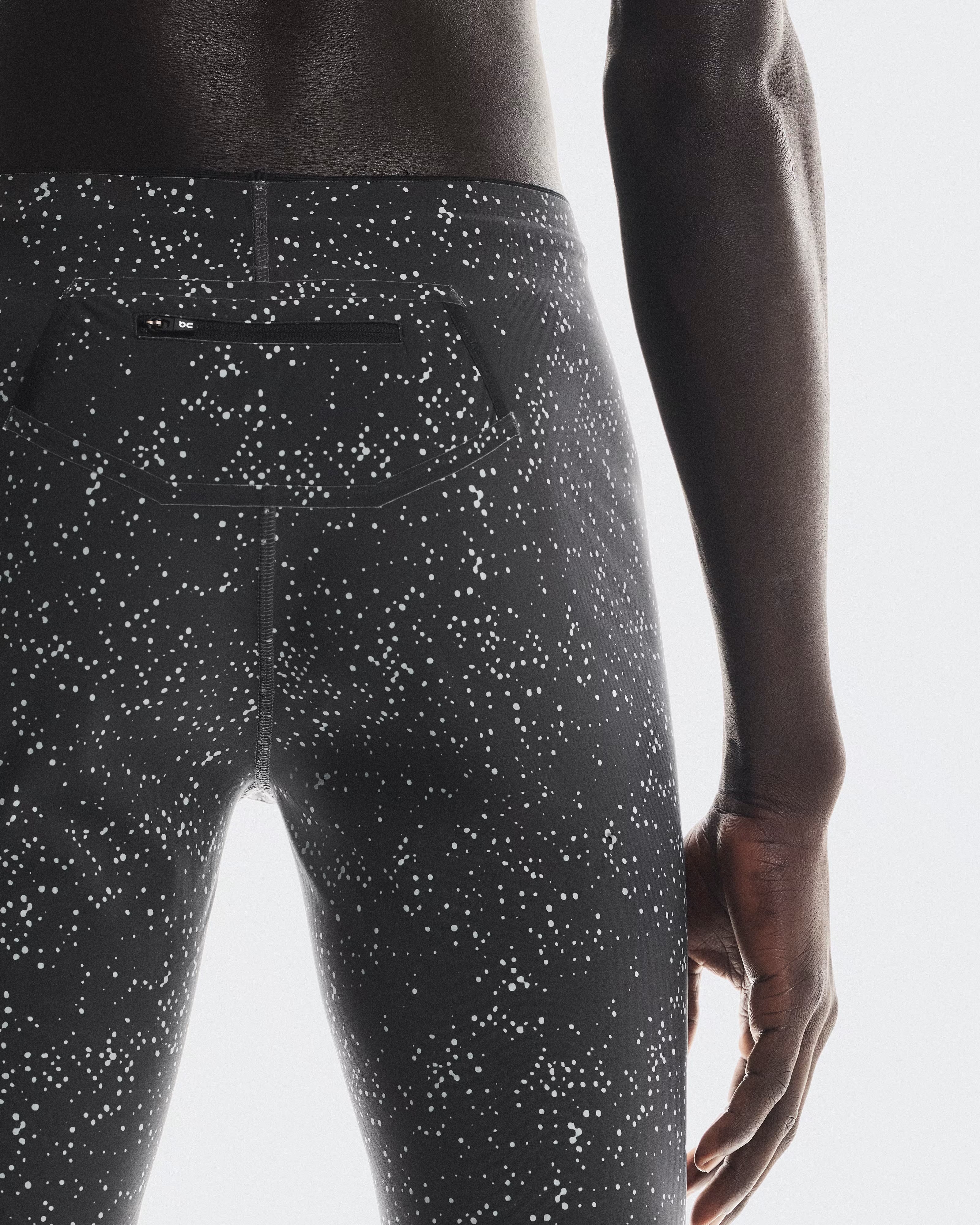 ON Running Race Half Men's Tights - Iron Glacier