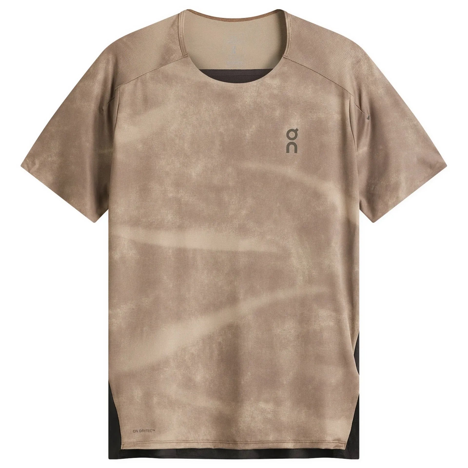 On Performance-T AOP Men's Running Top - Cinder Black