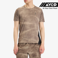 Atasan Lari Pria Performance-T AOP - Cinder Black