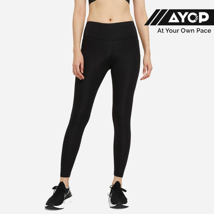 Nike Epic Fast Mid-Rise Legging Lari Wanita - Hitam