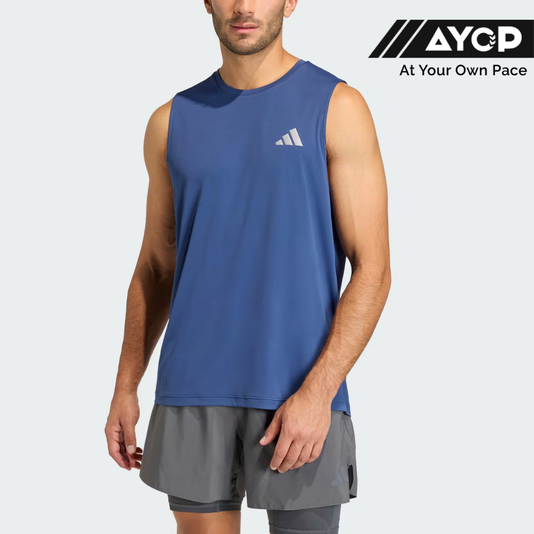 Adidas adi365 Essentials Tangki Lari Pria - Tech Indigo