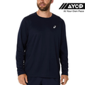 Asics Silver Long Sleeve Men's Running Top - Midnight Black