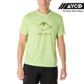 Asics Fujitrail Logo Short Sleeve Men's Running Tops - Lime Green