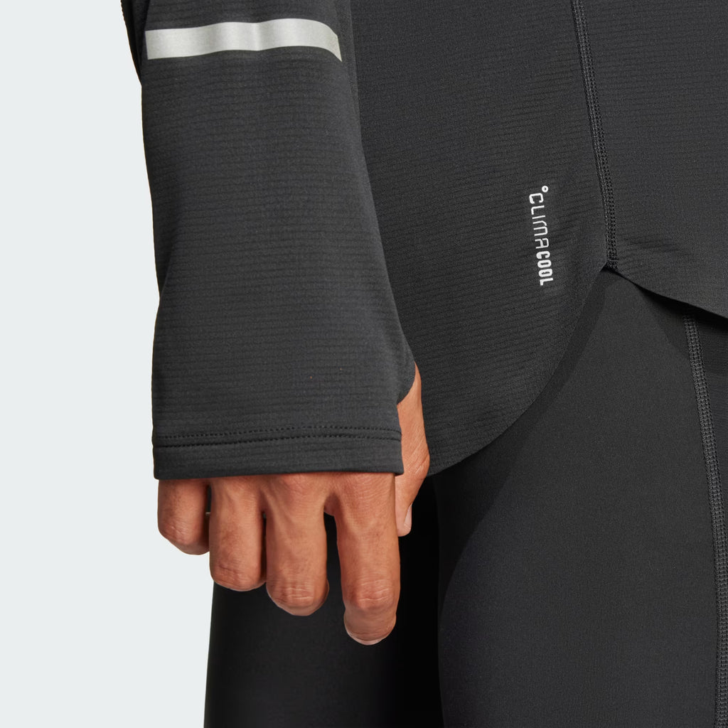Adidas Ultimate Reflective Long Sleeve Men's Running Tops - Black