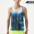 Nedao QiFlow Vortex Running Singlet - Navy Blue
