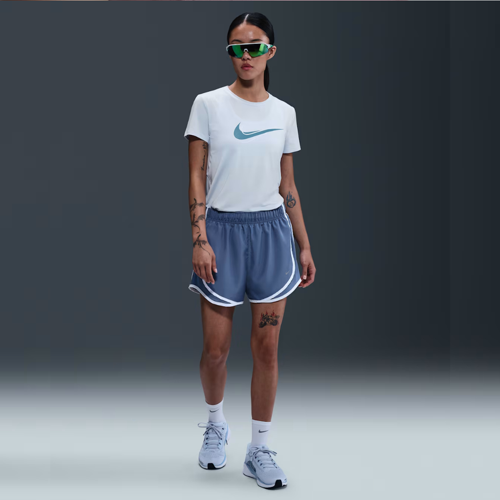 Nike Dri-FIT One Swoosh Short-Sleeve Women's Running Top - Blue Tint