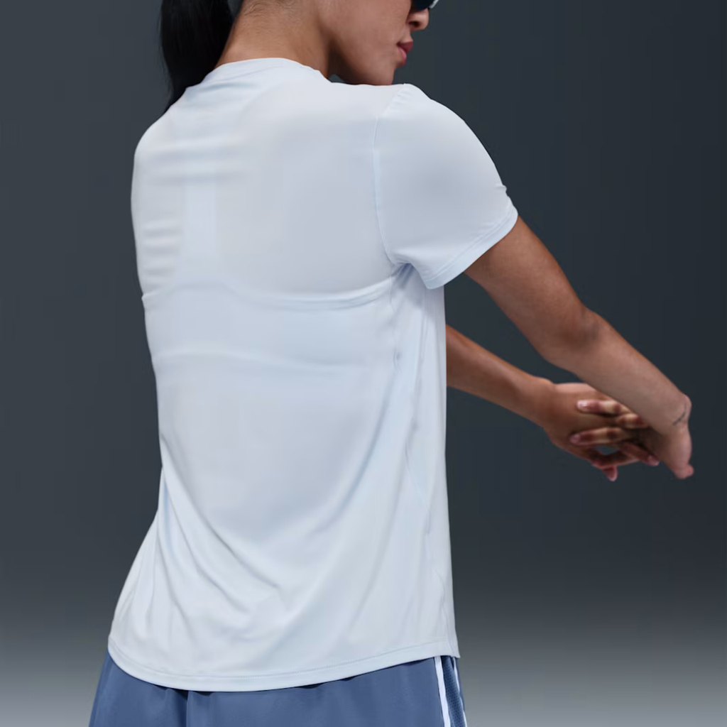 Nike Dri-FIT One Swoosh Short-Sleeve Women's Running Top - Blue Tint