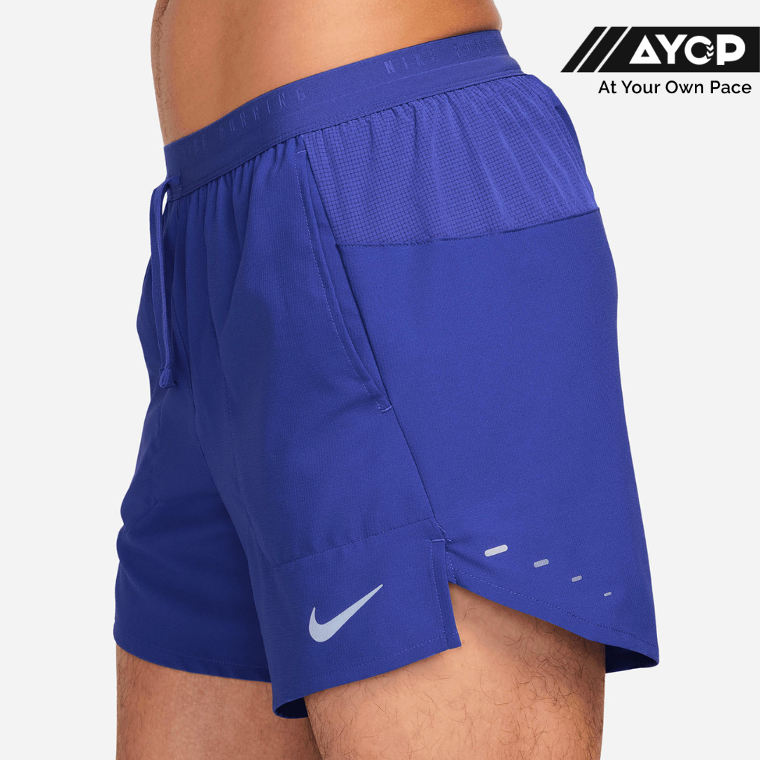 Nike Dri-FIT Stride 5 Inch Brief-Lined Men's Running Shorts - Lapis