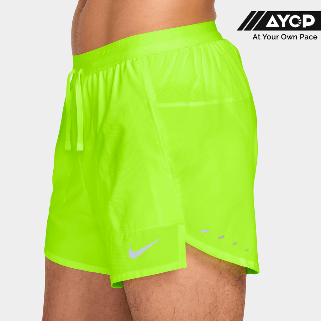 Nike Dri-FIT Stride 5 Inch Brief-Lined Men's Running Shorts - Volt Ice