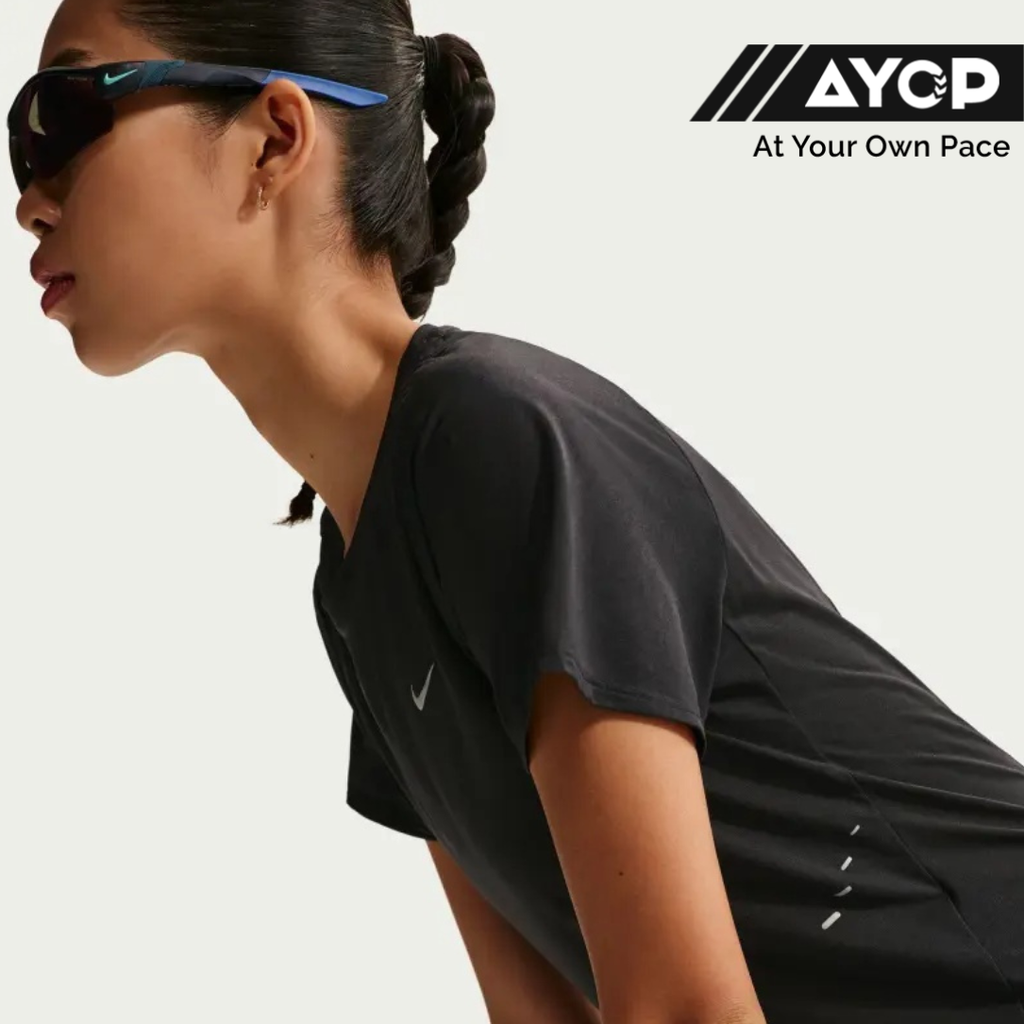 Nike Dri-FIT Swift Breathe Short-Sleeve Women's Running Top - Black