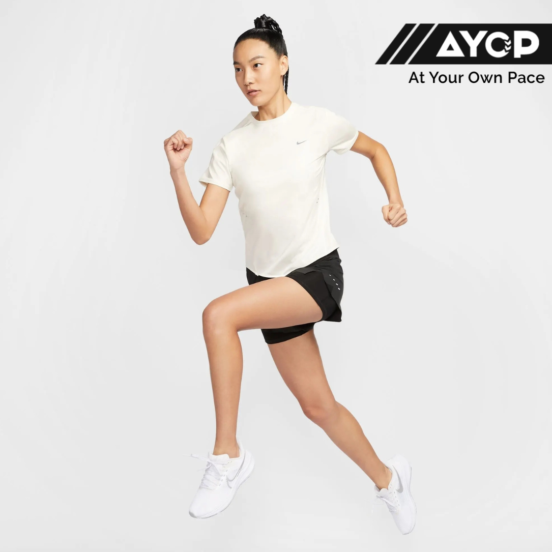 Nike Dri-FIT Swift Short-Sleeve Women's Running Tops - Sail