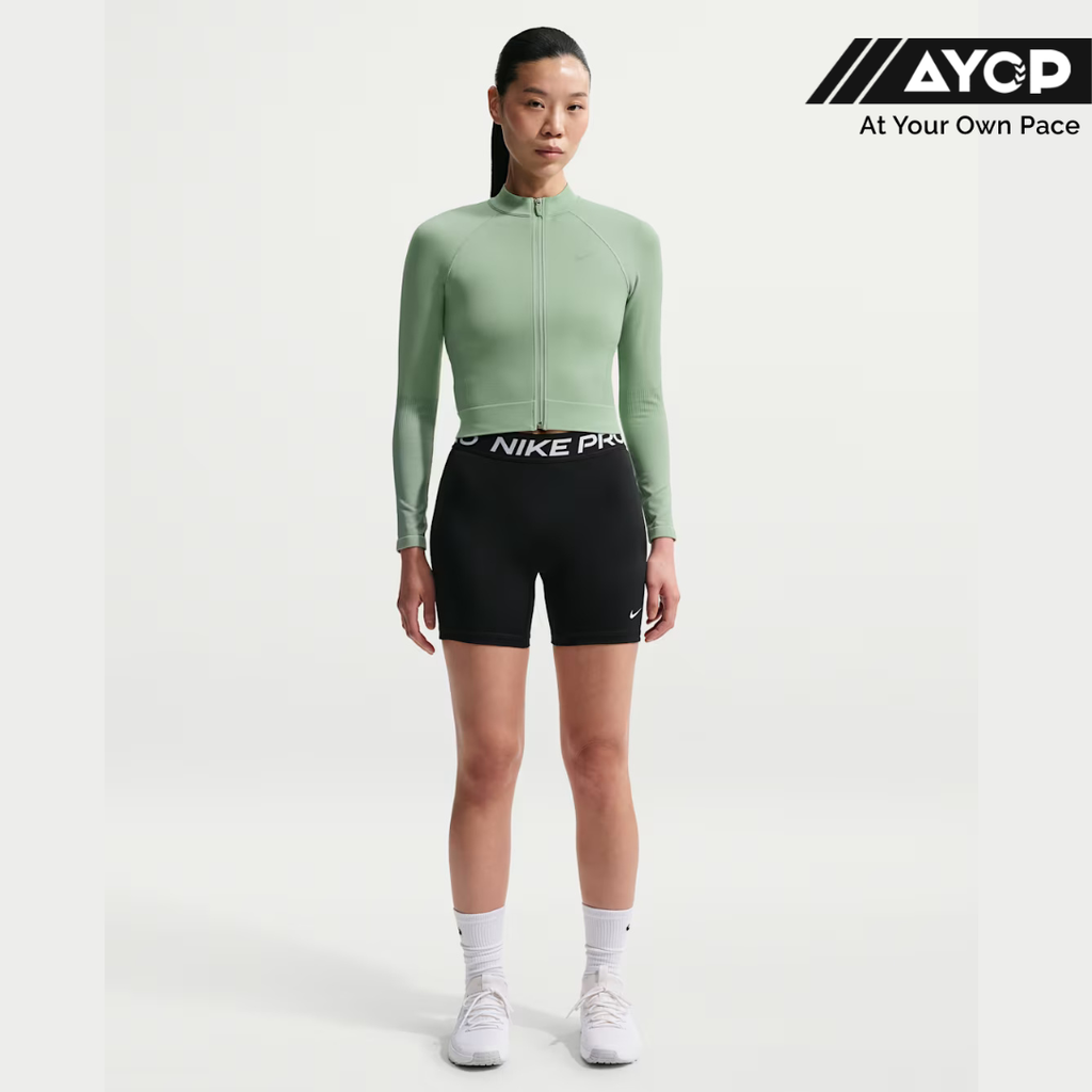 Nike Pro Full-Zip Women's Running Tops - Steam