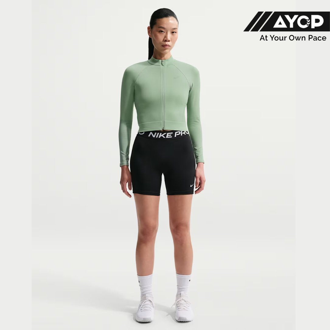 Nike Pro Full-Zip Women's Running Tops - Steam