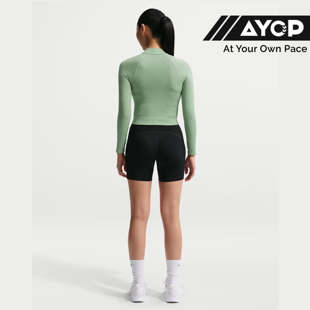 Nike Pro Full-Zip Women's Running Tops - Steam