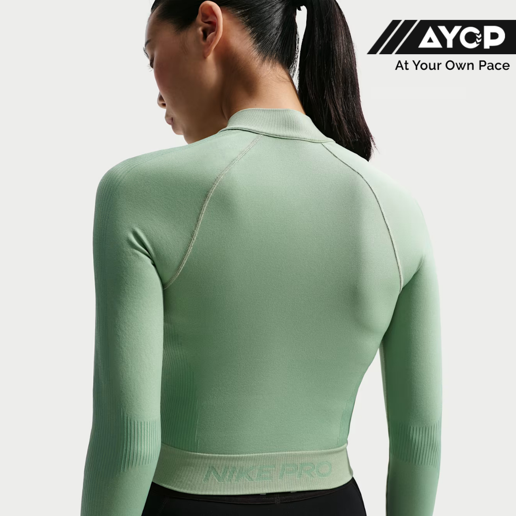 Nike Pro Full-Zip Women's Running Tops - Steam