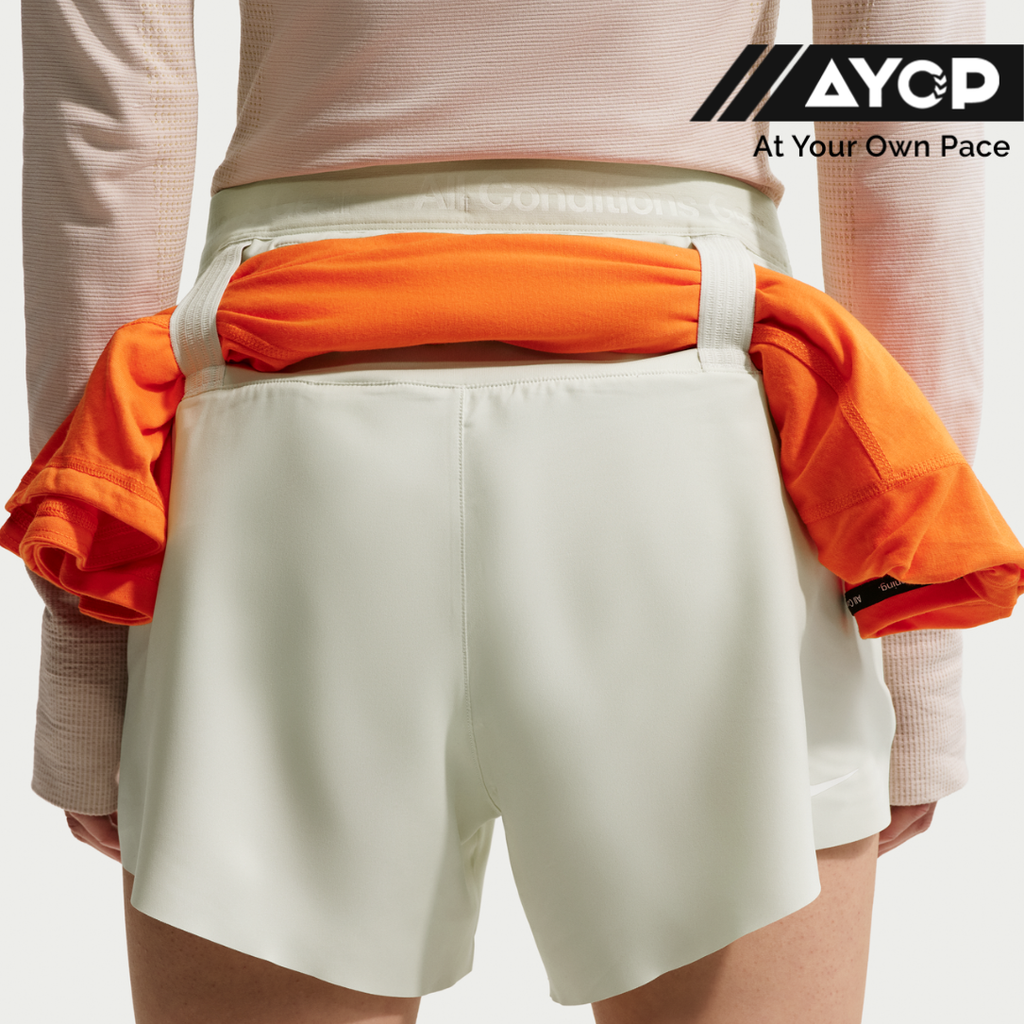 Nike Dri-FIT ACG Mid-Rise Brief-Lined Trail Women's Running Shorts - Sea Glass