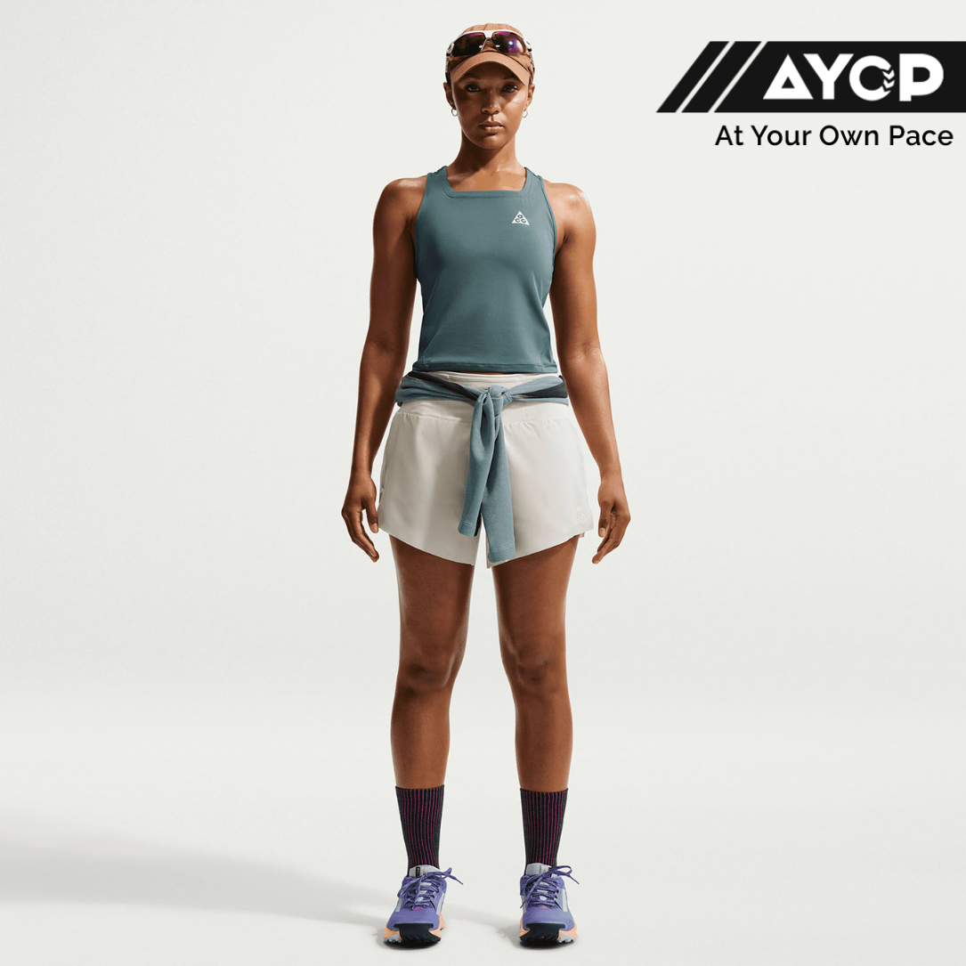 Nike Dri-FIT ACG Trail Women's Running Tops - Mineral Slate