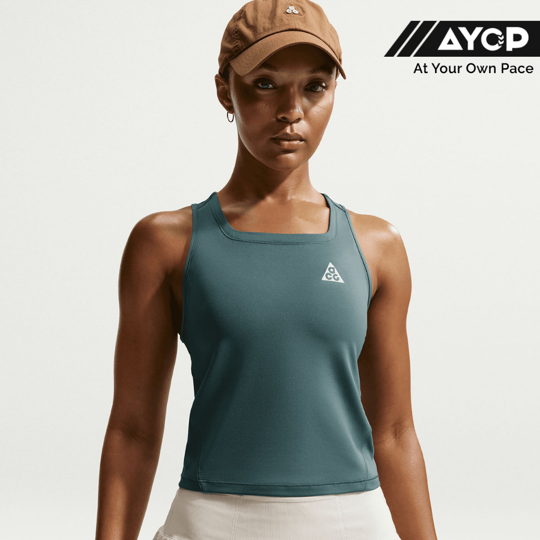 Nike Dri-FIT ACG Trail Women's Running Tops - Mineral Slate