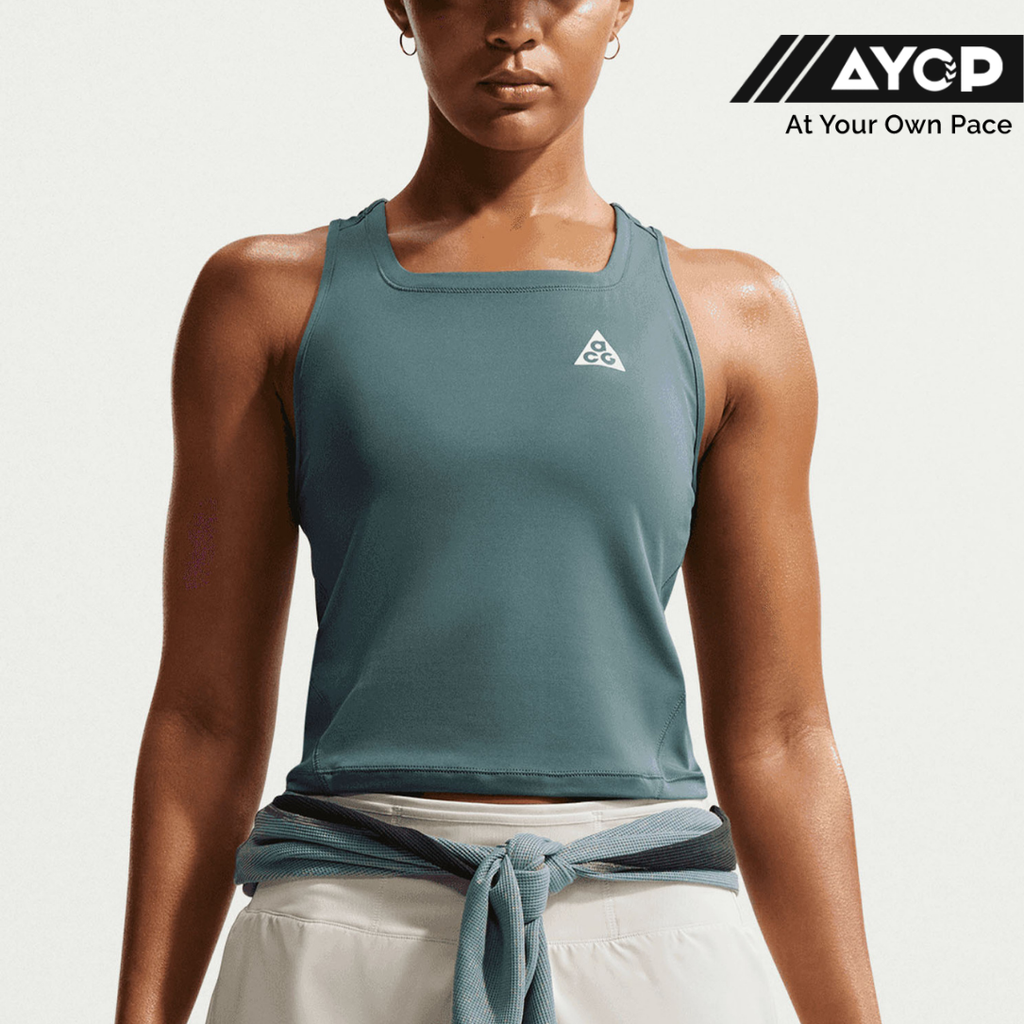 Nike Dri-FIT ACG Trail Women's Running Tops - Mineral Slate