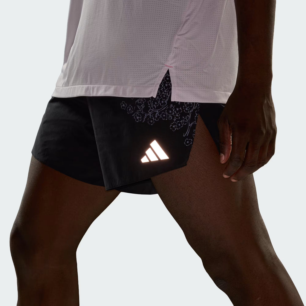 Adidas Adizero Tokyo Gel Pocket Men's Running Shorts - Black