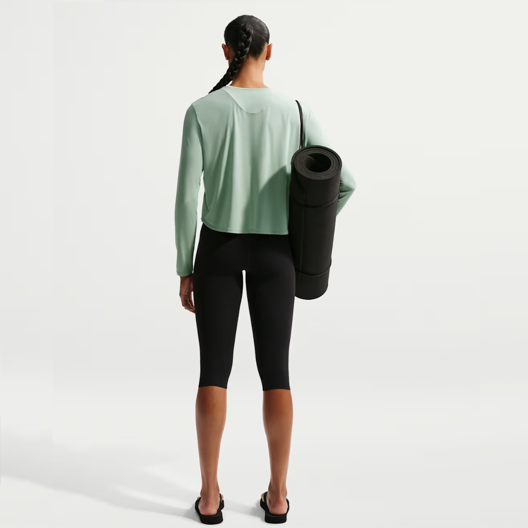 Nike Zenvy Long Sleeve Women's Running Tops - Steam