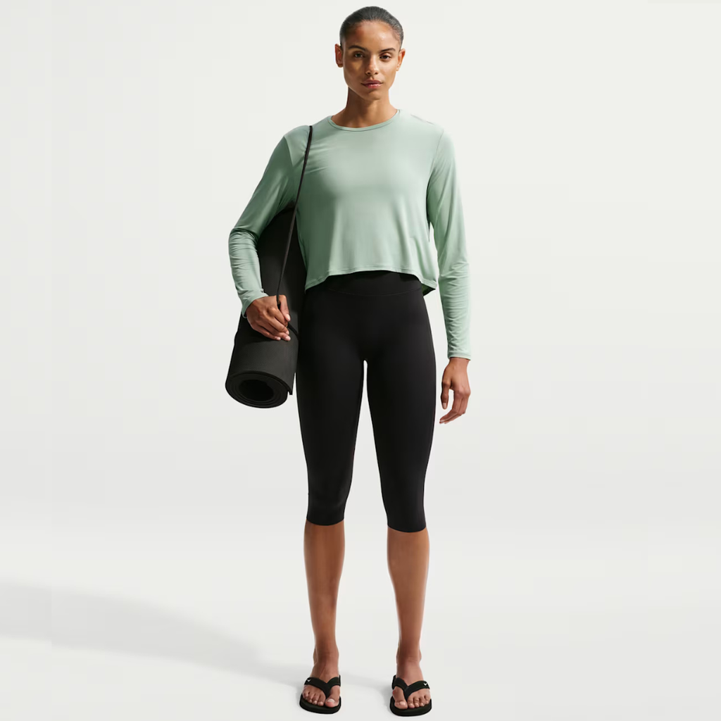 Nike Zenvy Long Sleeve Women's Running Tops - Steam