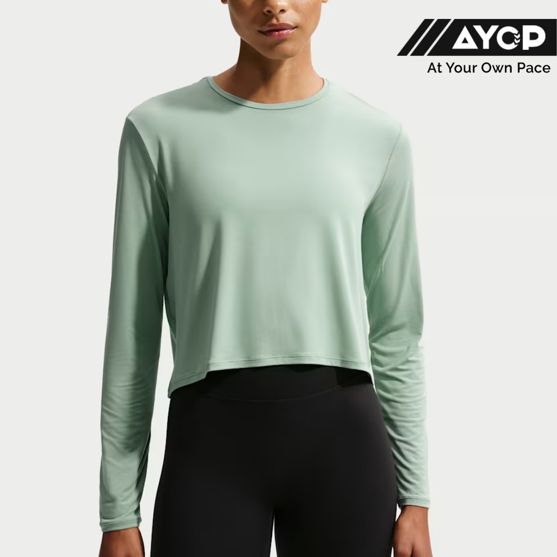 Nike Zenvy Long Sleeve Women's Running Tops - Steam