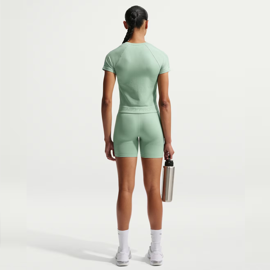 Nike Pro Dri-FIT Seamless Women's Running Tops - Steam