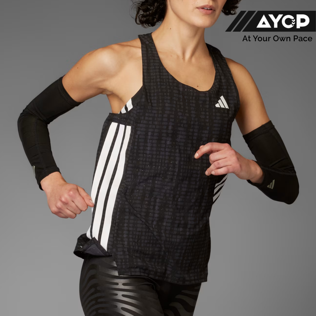 Adidas Adizero Women's Running Singlet - Carbon Black