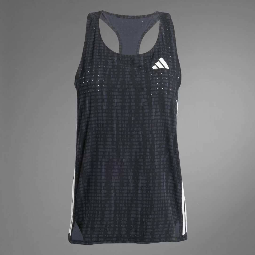 Adidas Adizero Women's Running Singlet - Carbon Black