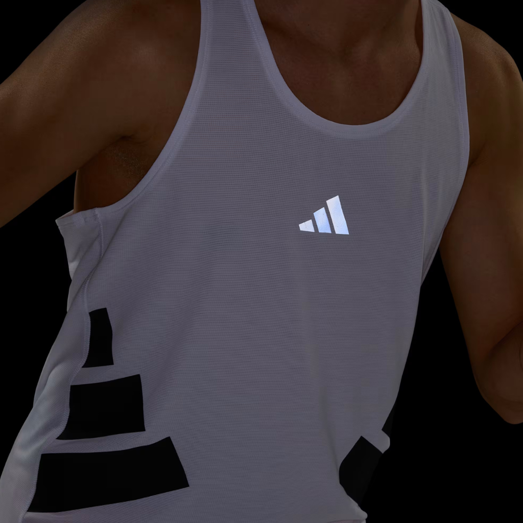 Adidas Adizero All Time Classic Men's Running Tops - White Black