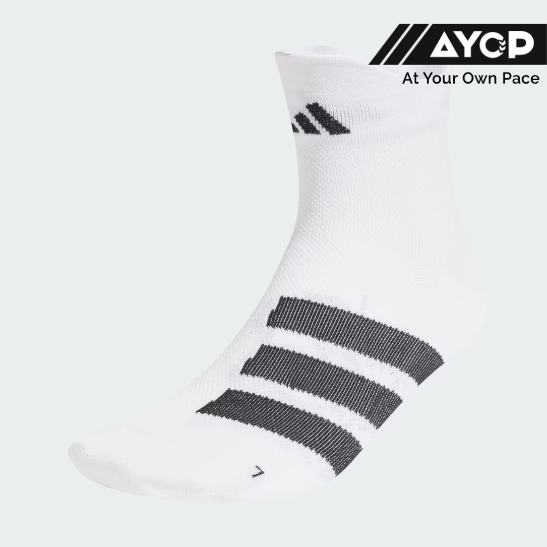 Adidas RunxAdizero Socks - Putih Dengan 3Garis
