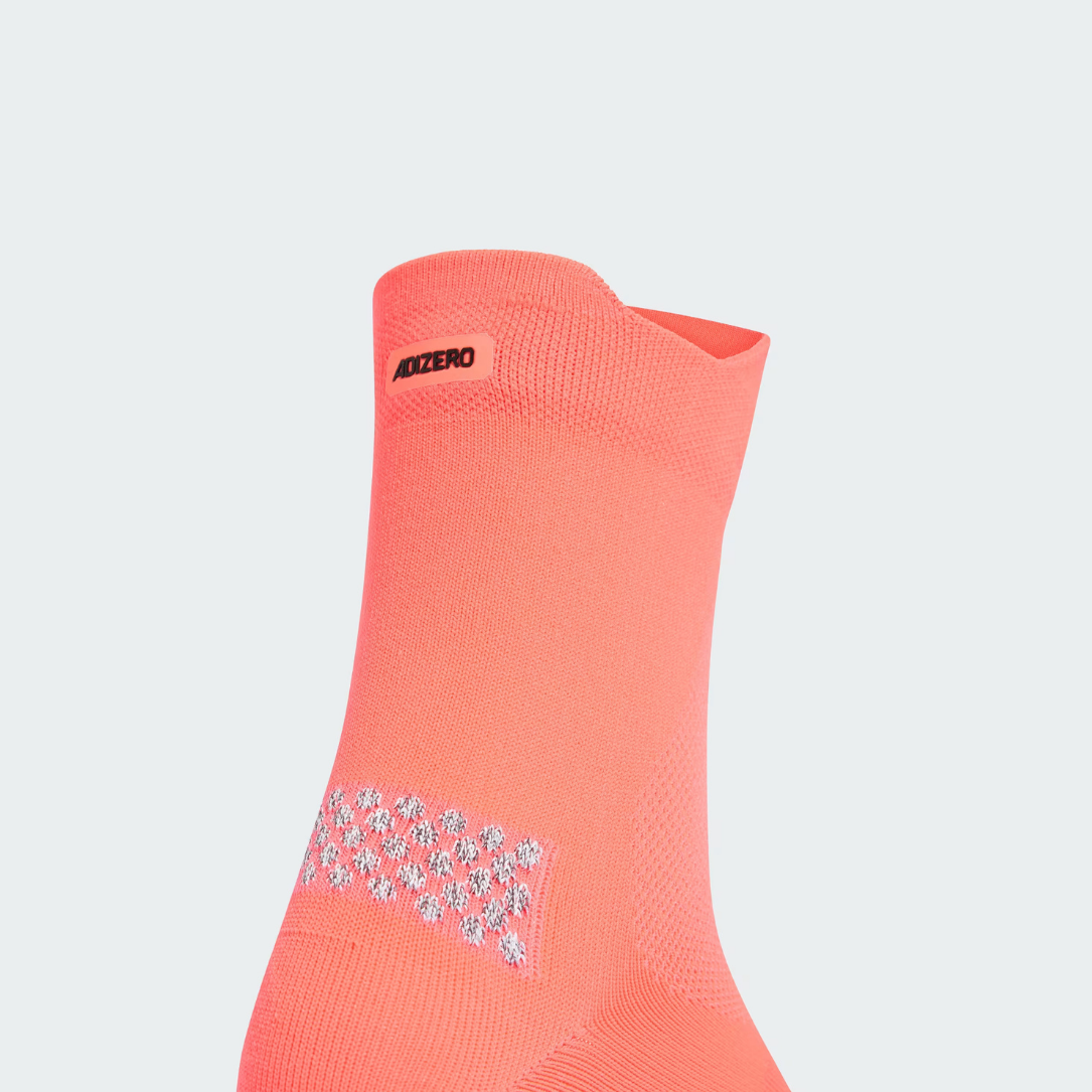 Adidas Adizero Running Quarter Running Socks - Solar Turbo