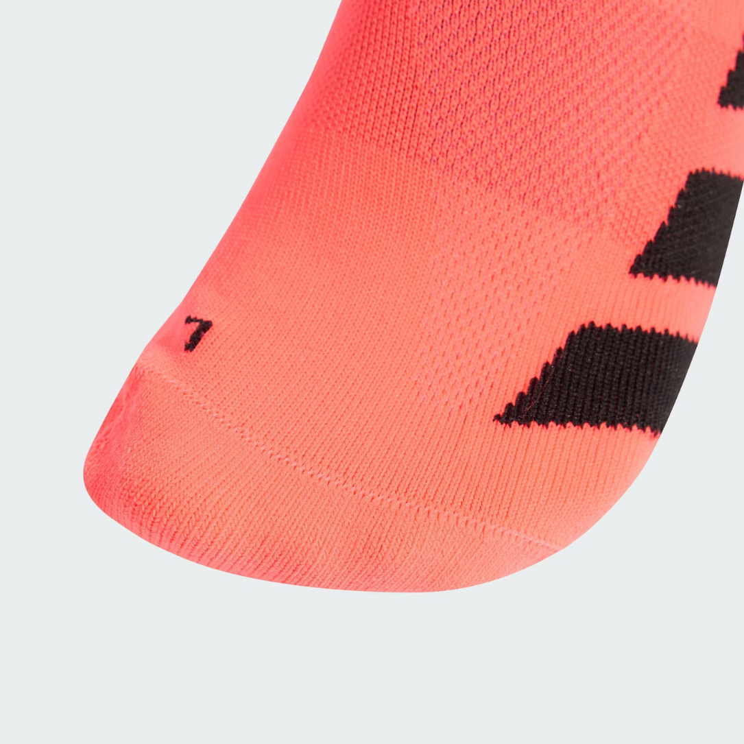 Adidas Adizero Running Quarter Running Socks - Solar Turbo