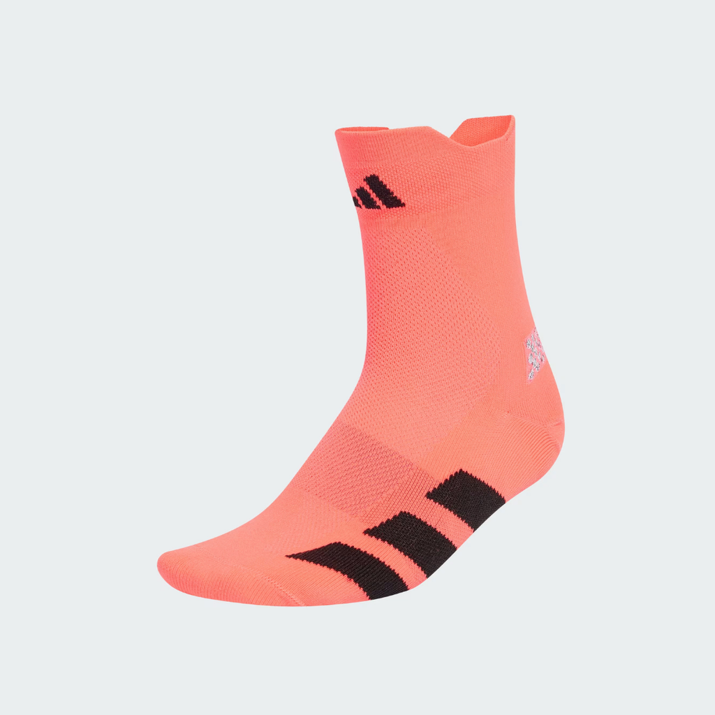 Adidas Adizero Running Quarter Running Socks - Solar Turbo